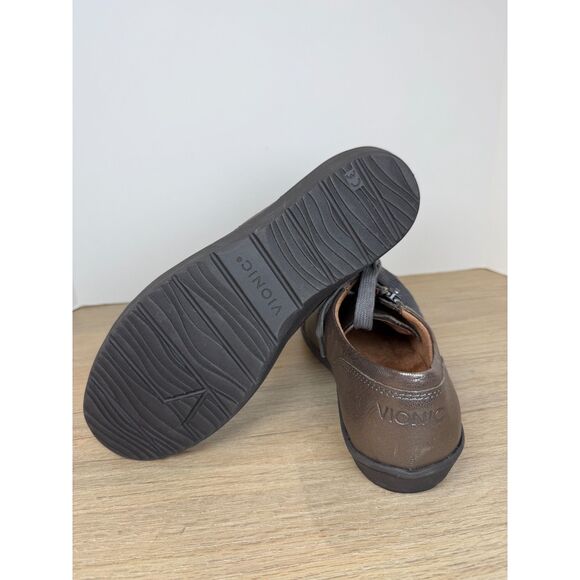 Vionic Women's Size 7.5 Abigail Metallic Walking Shoes Lace Up Round Toe - Picture 6 of 8